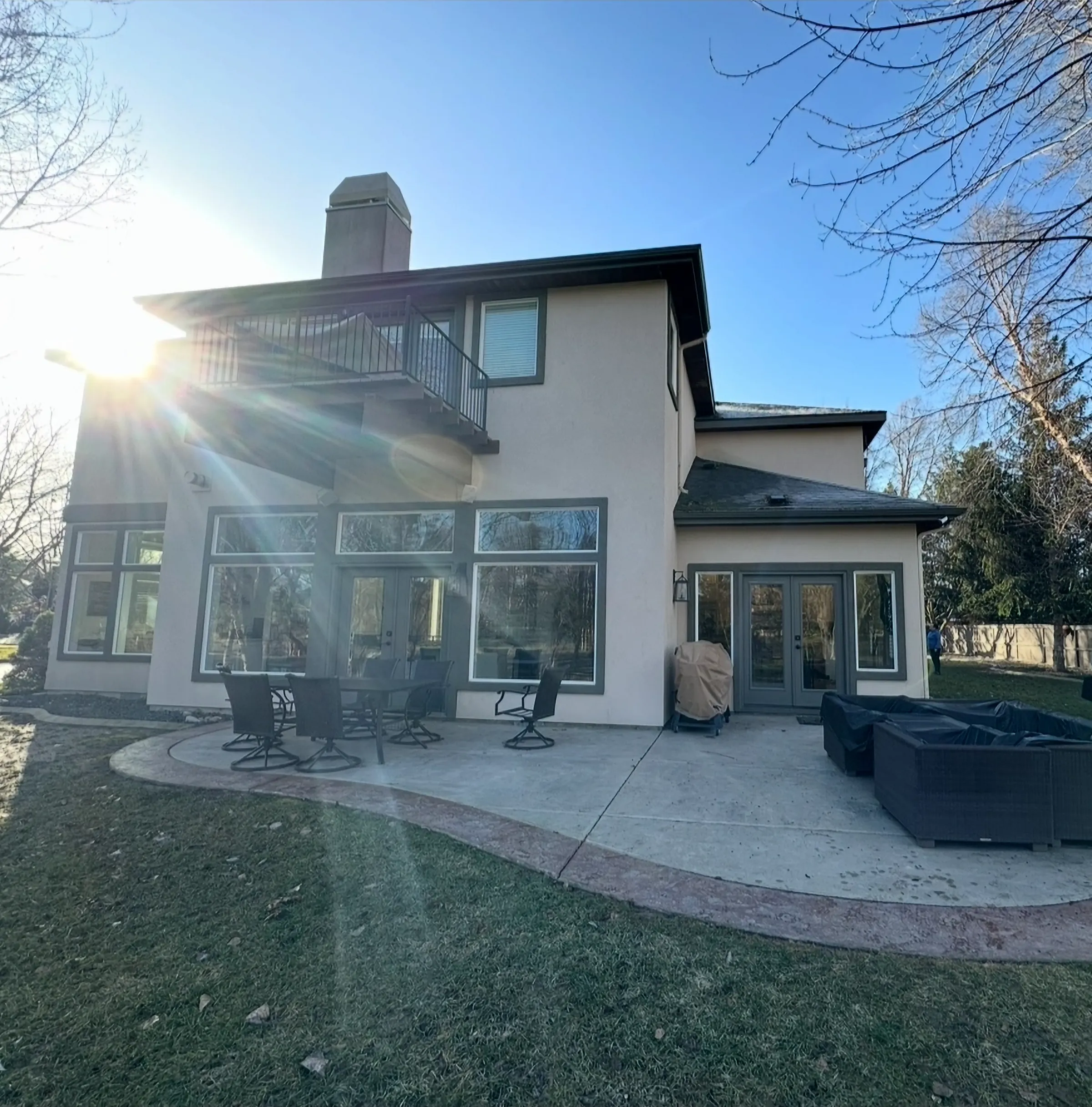 The original backyard patio before design and construction began